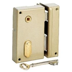 Serrure En Applique Monopoint à 4 Gorges Droite