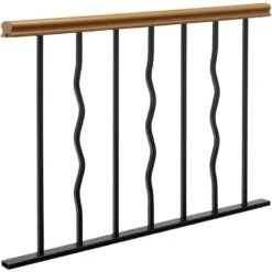 Appui De Fenêtre Azur H.64 Cm Main Courante En Chêne Doré