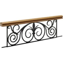 Appui De Fenêtre Florence H.32 Cm Main Courante En Chêne Doré