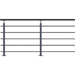 Balustrade Lisséo En Aluminium Fixation à Plat