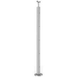 Poteau Fixation à Plat Aluminium Balustrade Lisséo Marin