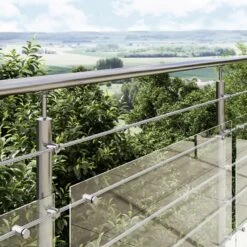 Panneau De Soubassement En Verre Synthétique Pour Balustrade Inoca -Outils Ménagers Boutique 202340221